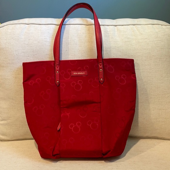 Vera Bradley Handbags - Disney x Vera Bradley Red Tote Bag!